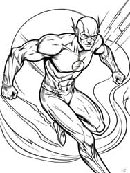 Flash Lightning Dash coloring preview
