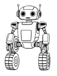 Standing Wheeled Robot with Arms