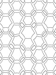 Hexagons with Star Centers coloring preview