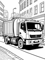 Street Sweeper Truck Printable Page