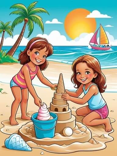 Summer coloring pages