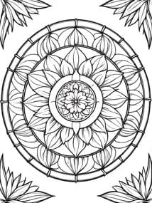 Free printable Sacred Sunflower Lotus Hybrid