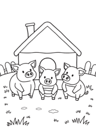 Three Little Pigs by Brick House coloring preview