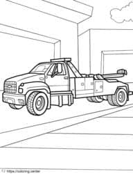 Tow Truck in Garage