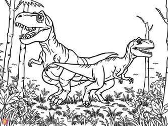 T-Rex and Raptor