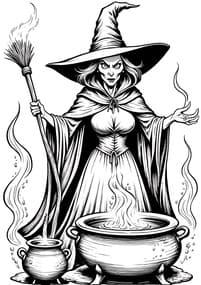 Witch with Cauldron